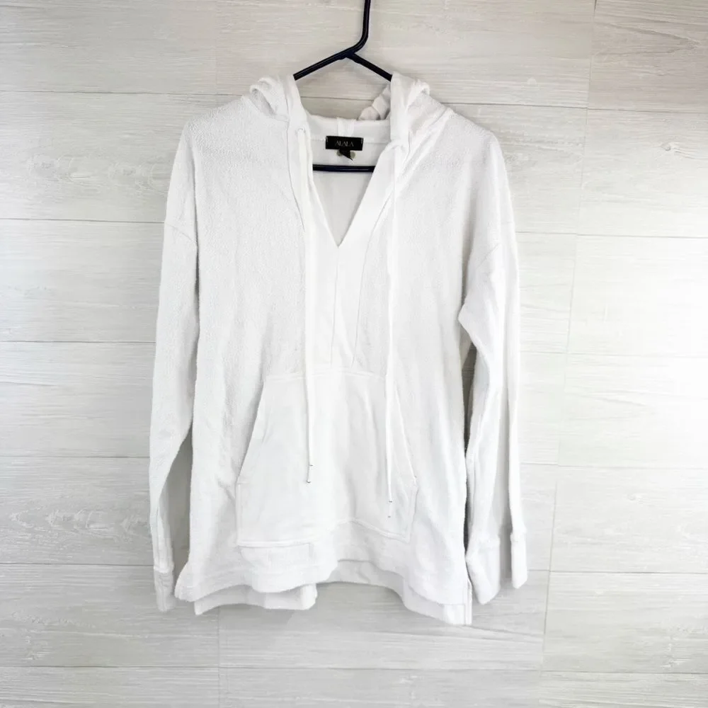 Alala Baja Oversized Terry Cloth Kangaroo Hoodie - Picture 3 of 11